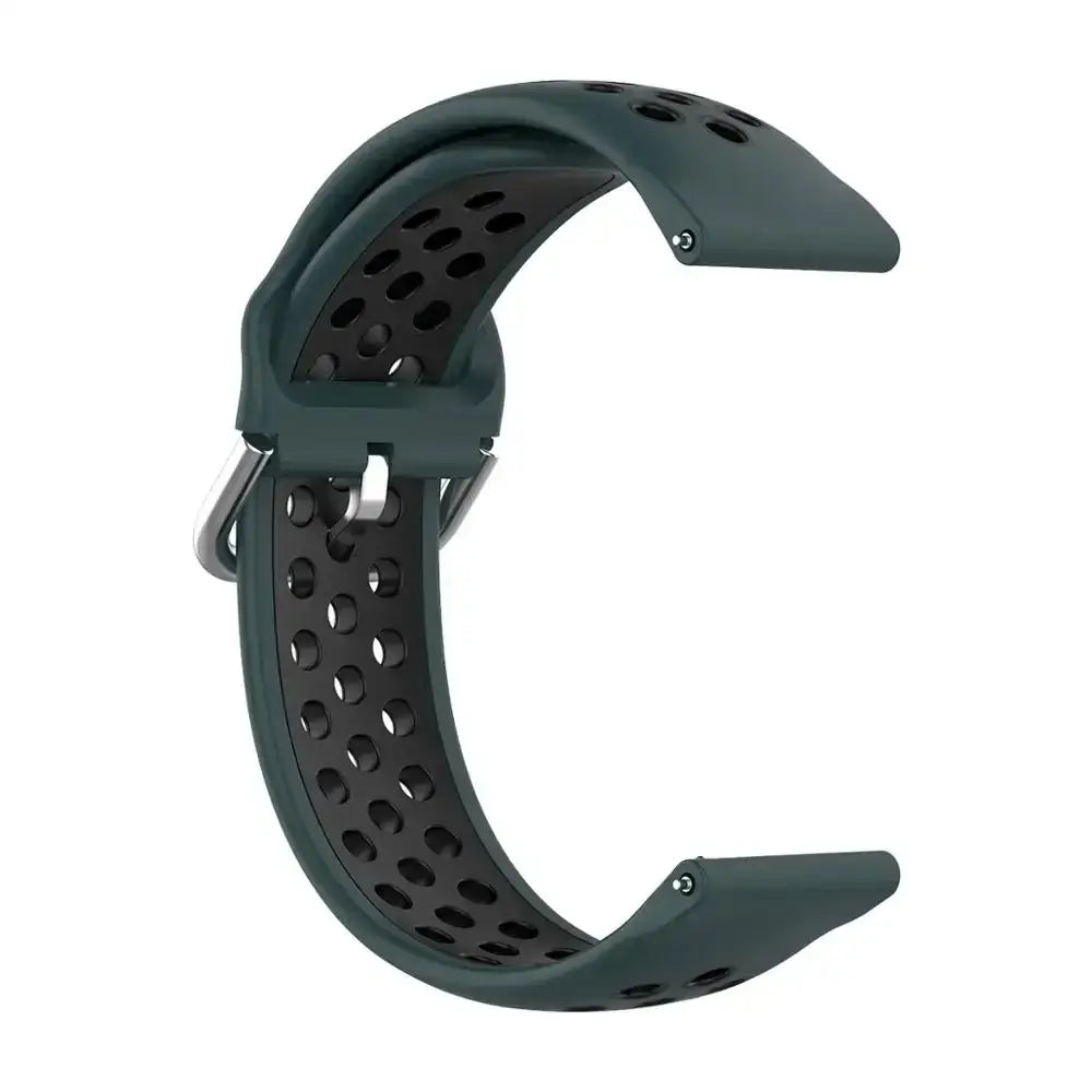 Silicone Sport Strap for the Fitbit Blaze/Versa/Versa 2/Lite Series (15 colours available) - Olive Black / Fitbit Blaze