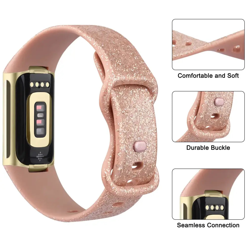 Silicone Sport Strap for the Fitbit Charge 5 Series (25 colours available) - TWS