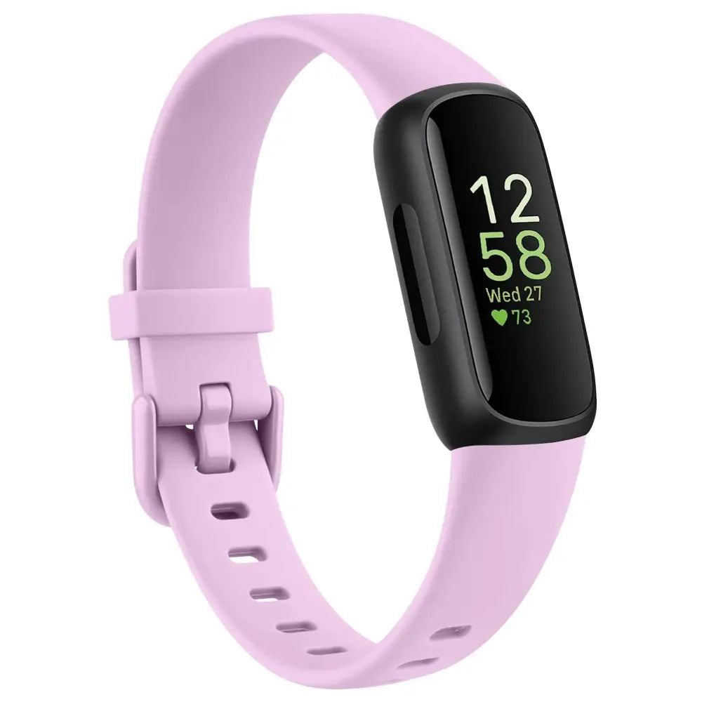 Silicone Sport Strap for the Fitbit Inspire 3 Series (21 colours available) - Grass Purple / Fitbit Inspire 3 - TWS