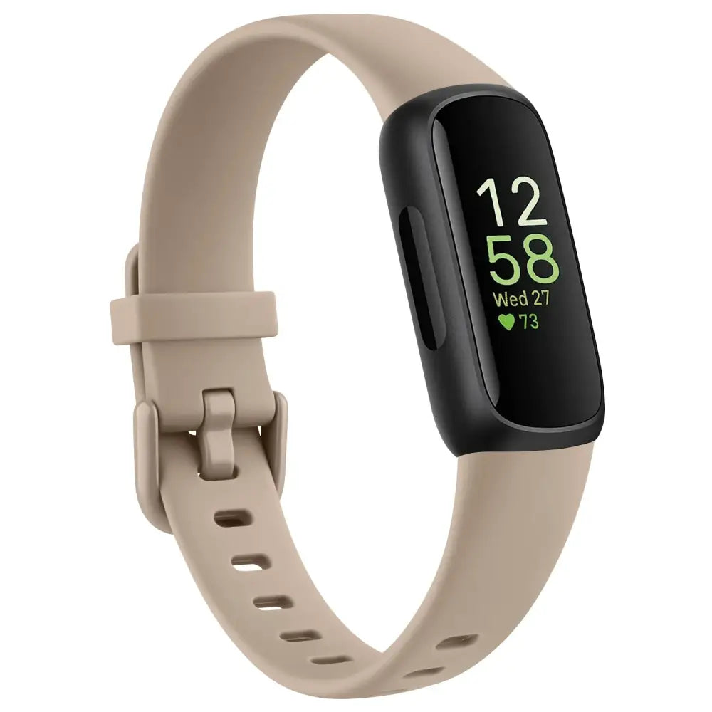 Silicone Sport Strap for the Fitbit Inspire 3 Series (21 colours available) - Milk Tea / Fitbit Inspire 3 - TWS