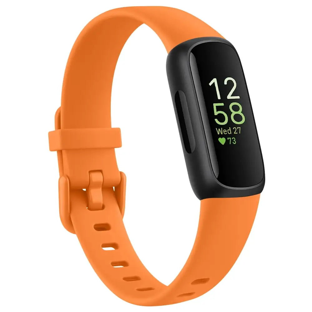 Silicone Sport Strap for the Fitbit Inspire 3 Series (21 colours available) - Orange / Fitbit Inspire 3 - TWS