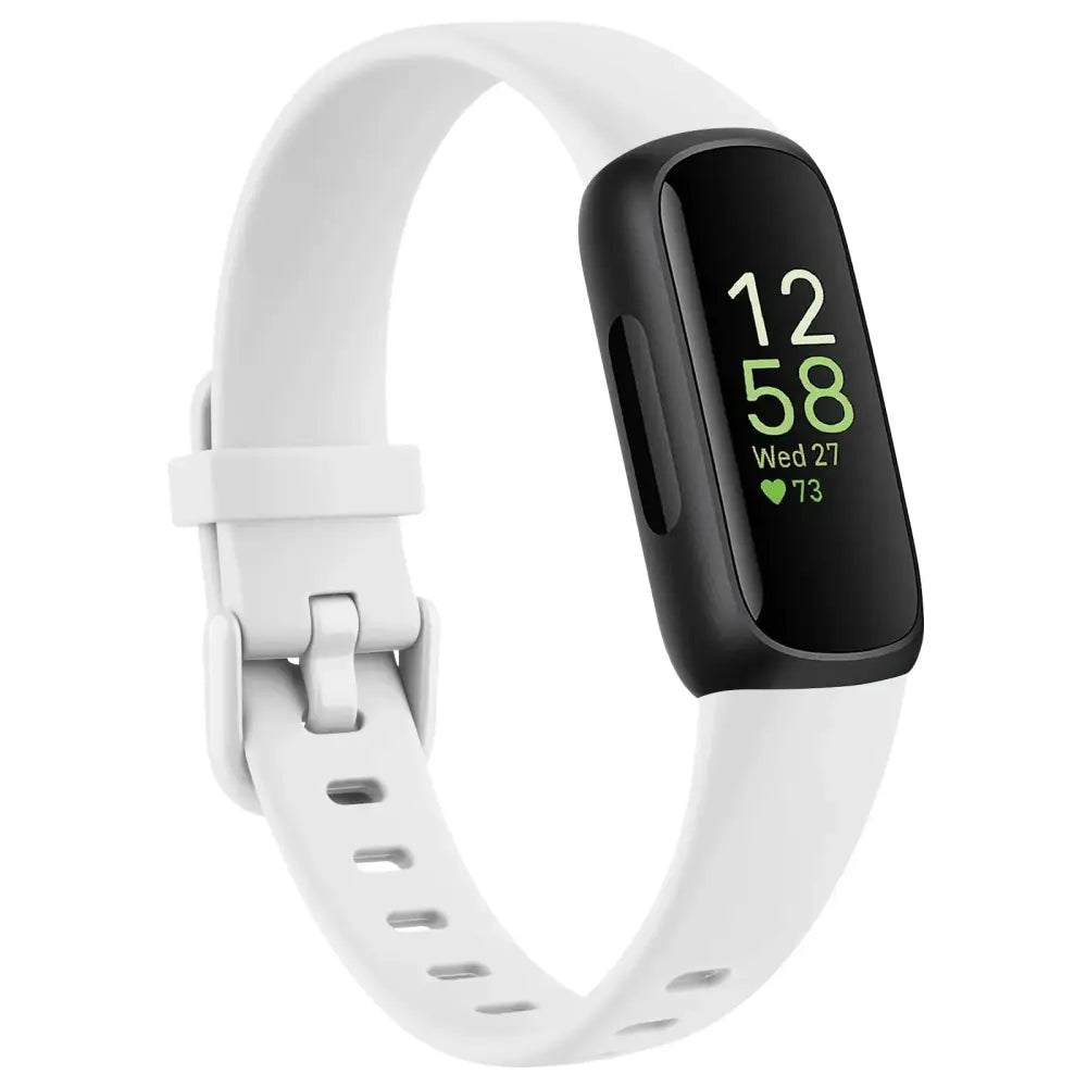 Silicone Sport Strap for the Fitbit Inspire 3 Series (21 colours available) - White / Fitbit Inspire 3 - TWS