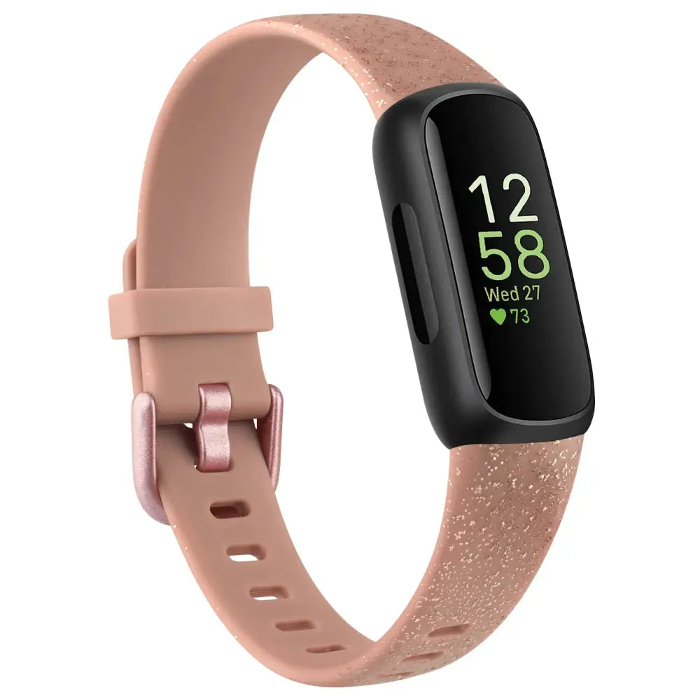 Silicone Sport Strap for the Fitbit Inspire 3 Series (21 colours available) - Shiny Rose Gold / Fitbit Inspire 3 - TWS