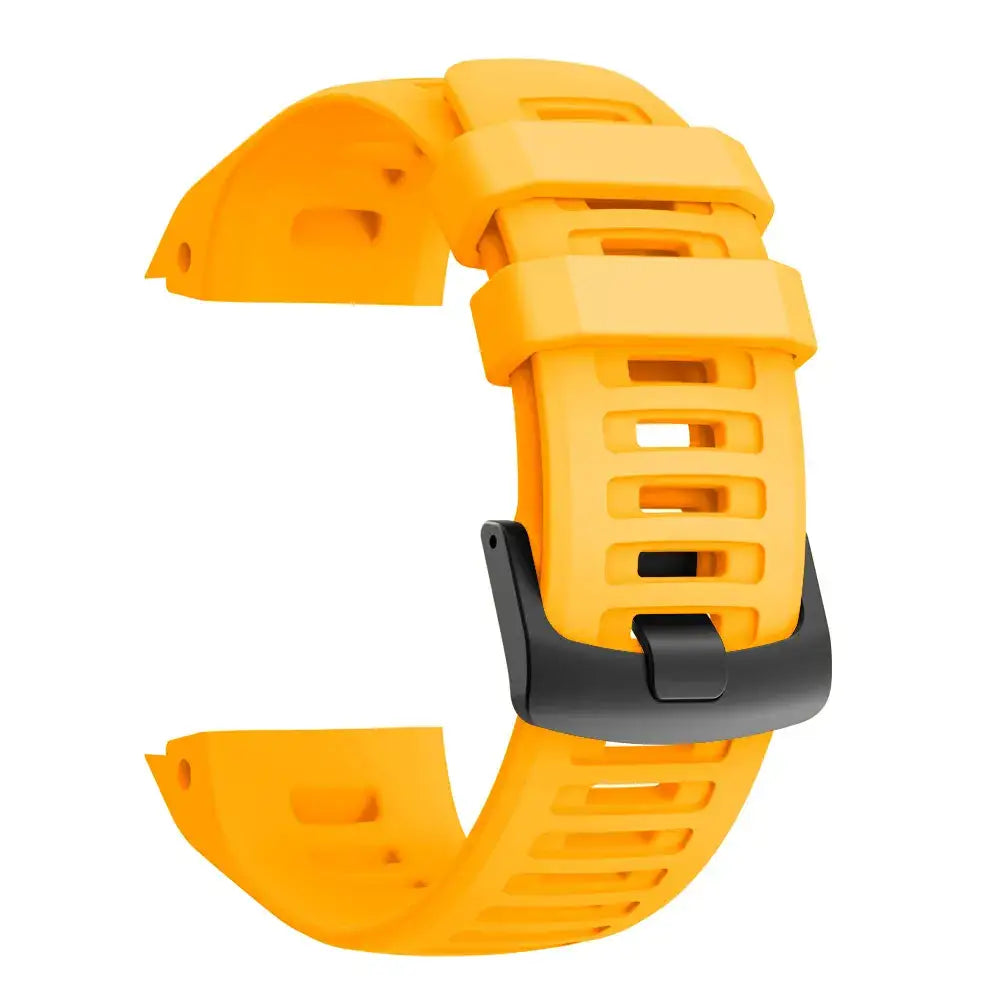 Silicone Sport Strap for the Garmin Instinct Series (22mm) (available in 7 colours) - Yellow / Garmin instinct - TWS