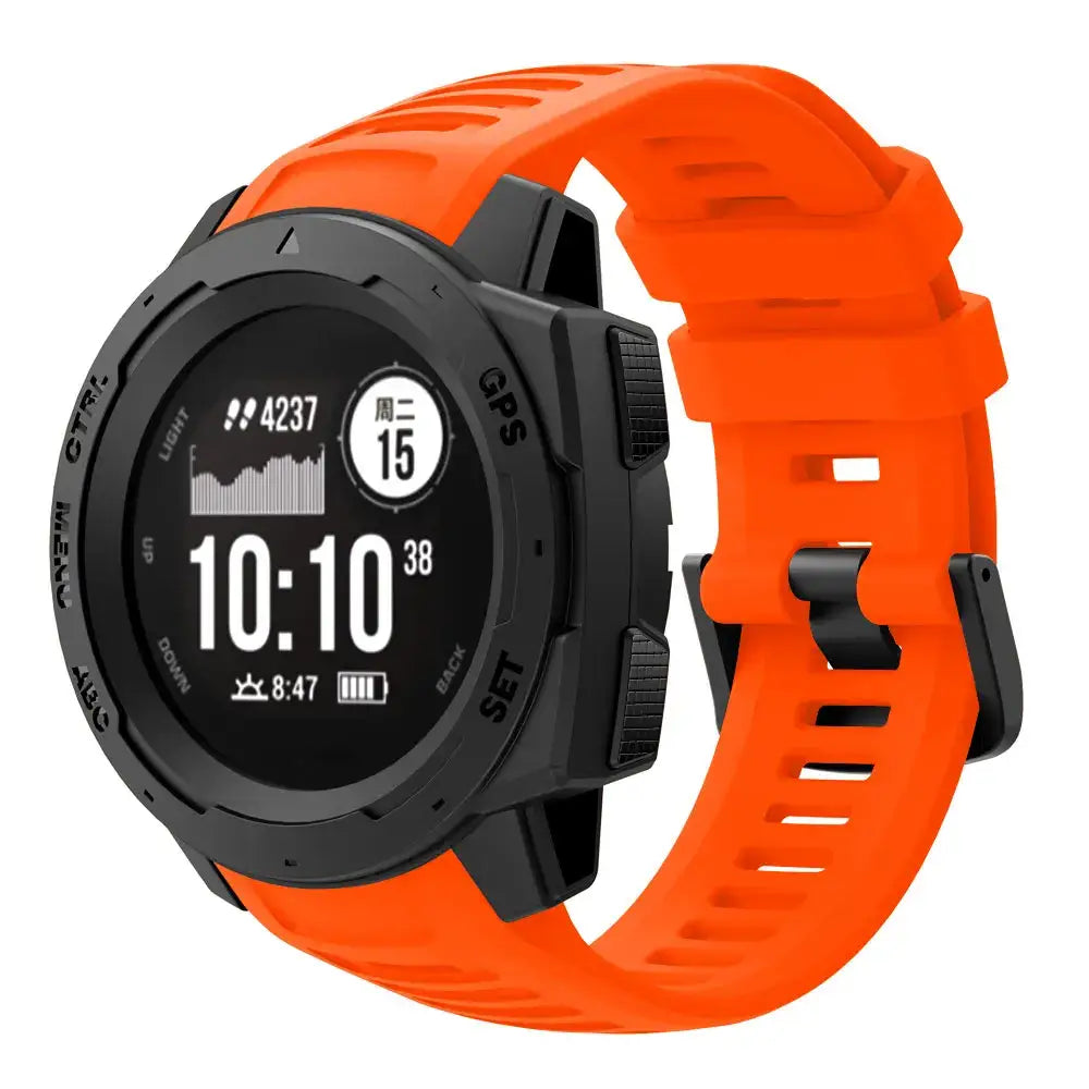 Silicone Sport Strap for the Garmin Instinct Series (22mm) (available in 7 colours) - TWS