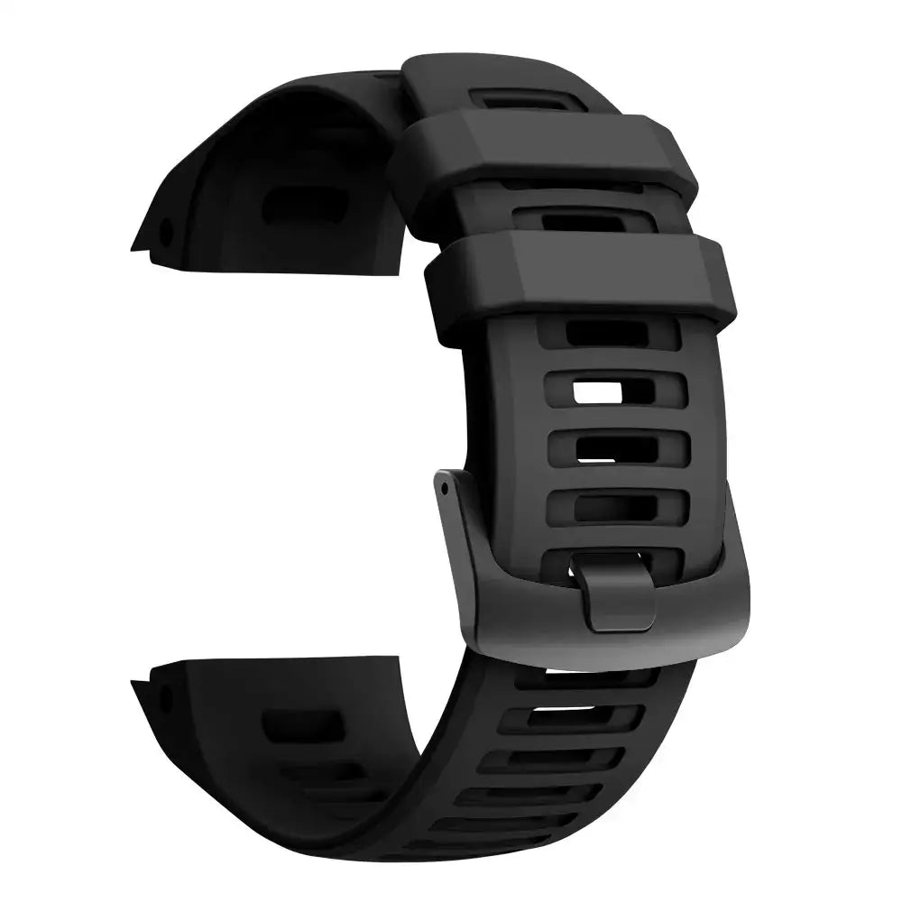 Silicone Sport Strap for the Garmin Instinct Series (22mm) (available in 7 colours) - Black / Garmin instinct - TWS