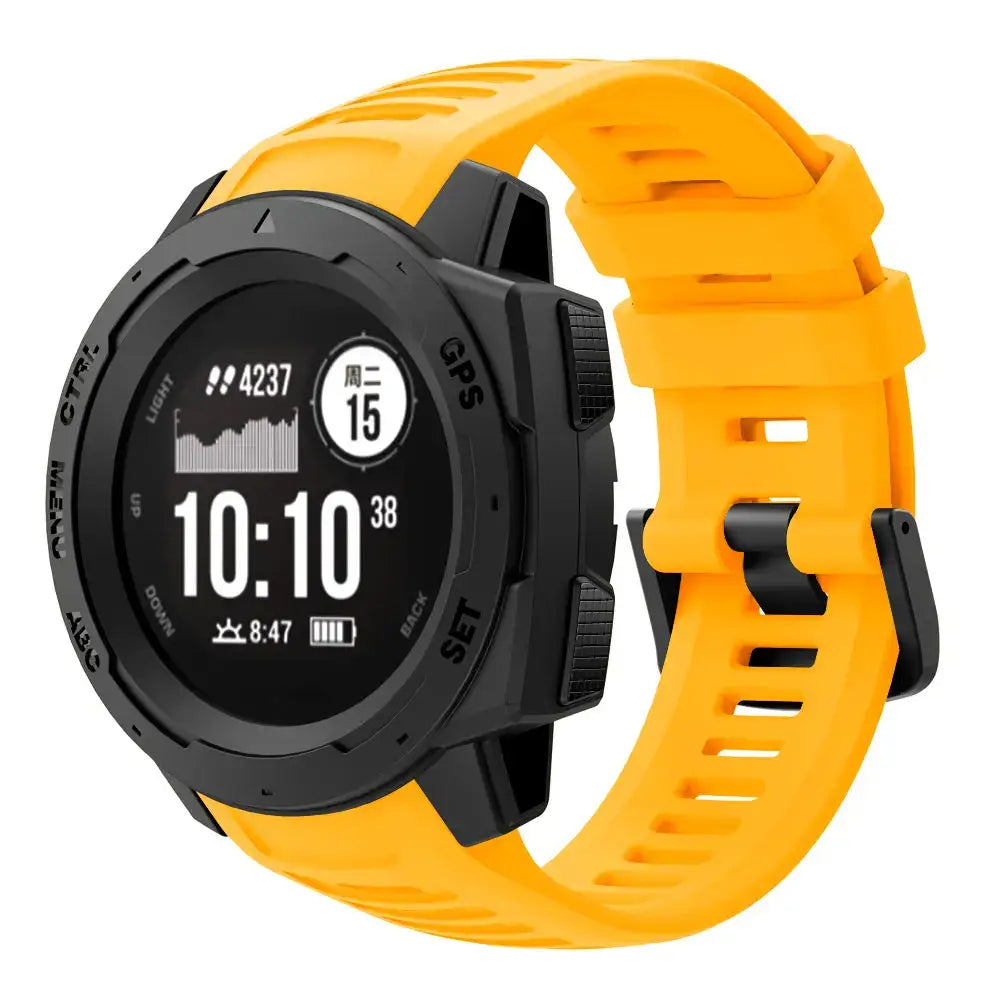 Silicone Sport Strap for the Garmin Instinct Series (22mm) (available in 7 colours) - TWS