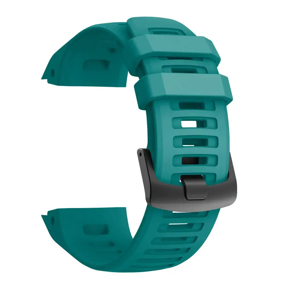 Silicone Sport Strap for the Garmin Instinct Series (22mm) (available in 7 colours) - Lakeside Blue / Garmin instinct