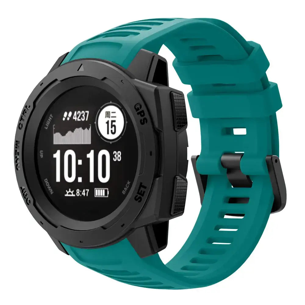 Silicone Sport Strap for the Garmin Instinct Series (22mm) (available in 7 colours) - TWS
