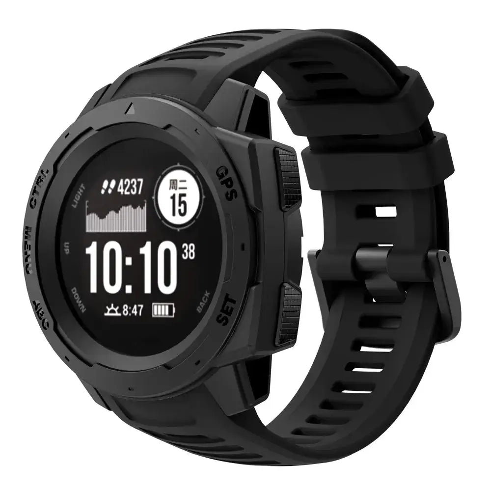 Silicone Sport Strap for the Garmin Instinct Series (22mm) (available in 7 colours) - TWS