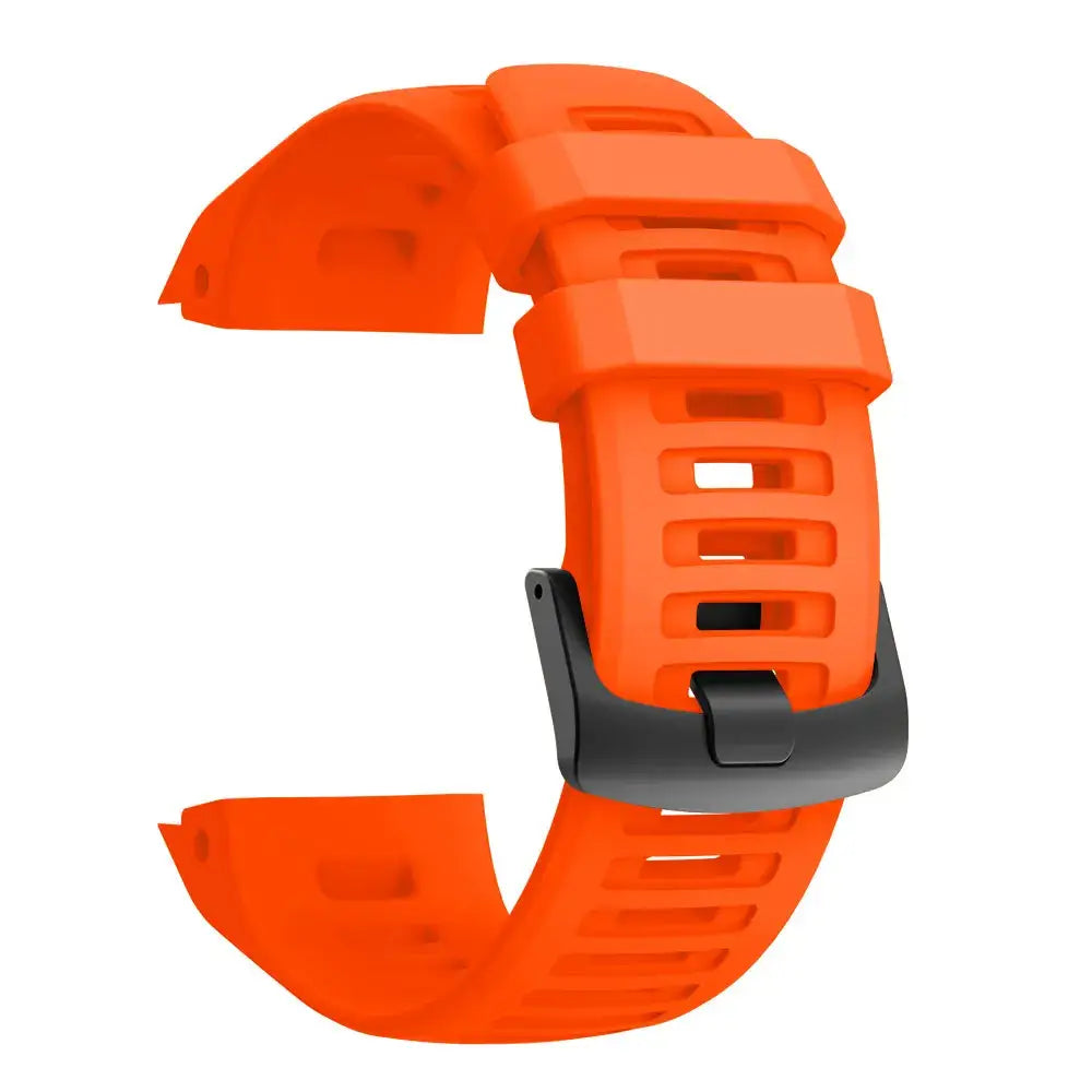 Silicone Sport Strap for the Garmin Instinct Series (22mm) (available in 7 colours) - Orange / Garmin instinct - TWS