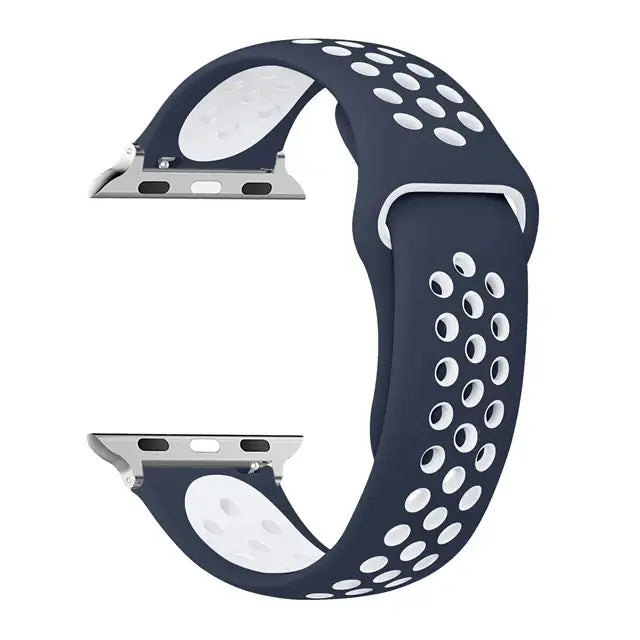 Silicone Sports Strap for the Apple Watch Ultra 2 & Series 10–6 (13 colours available) - Bule White / Series 10 - 46mm