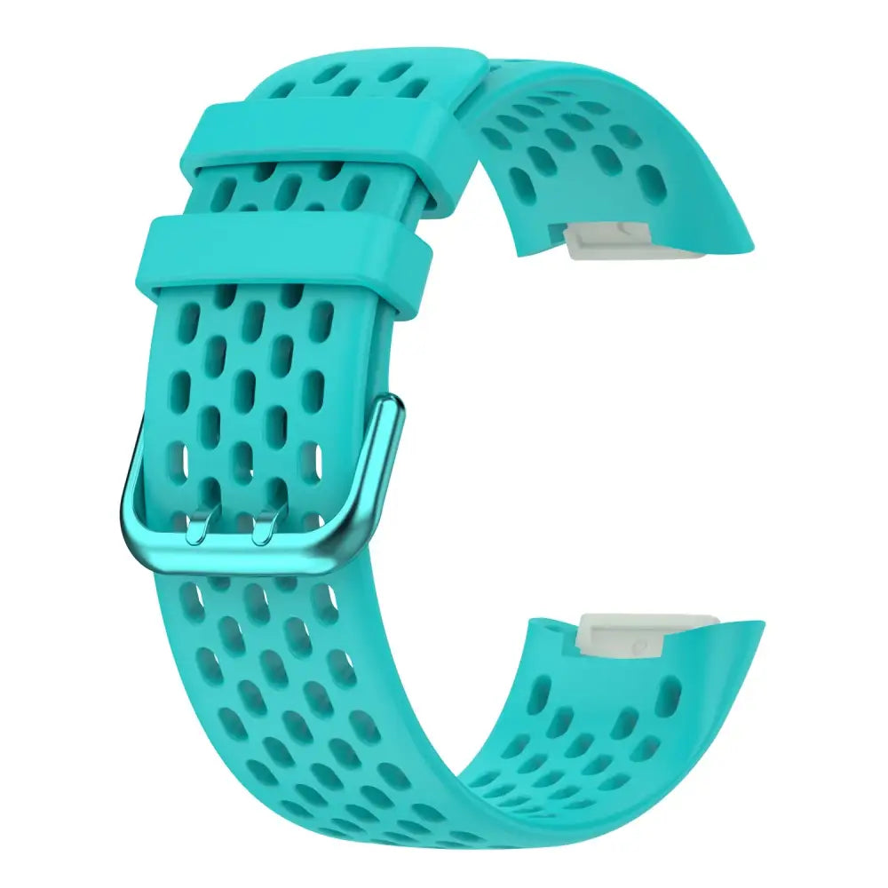 Silicone Sports Strap for the Fitbit Charge 5/6 Series (12 colours available) - Light Green - TWS