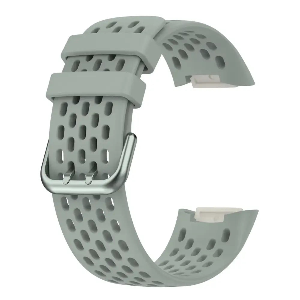 Silicone Sports Strap for the Fitbit Charge 5/6 Series (12 colours available) - Gray - TWS