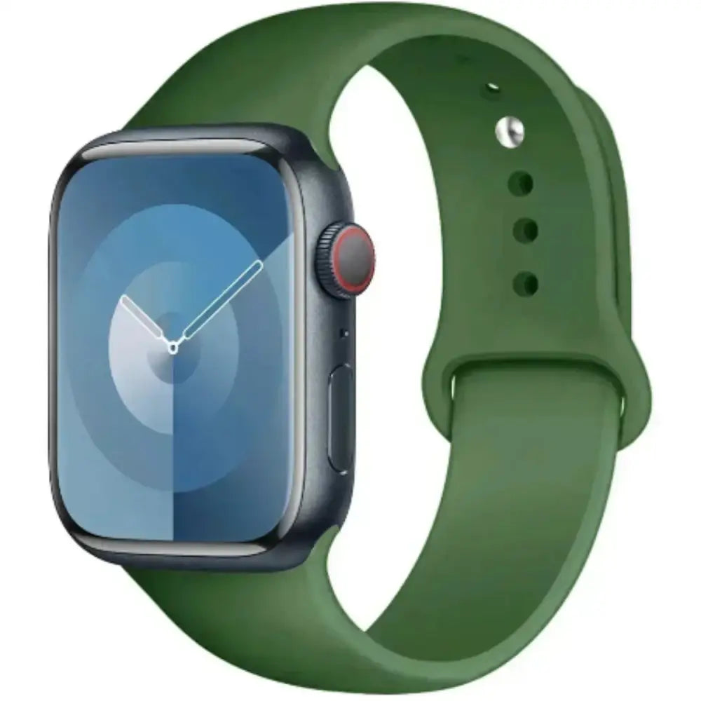 Silicone Strap for Apple Watch Series (42mm - 49mm) - Green 1 / 42 44 45 46 49mm- L - TWS