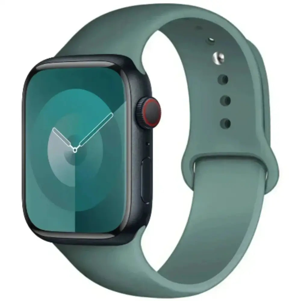 Silicone Strap for Apple Watch Series (42mm - 49mm) - Green / 42 44 45 46 49mm- L - TWS