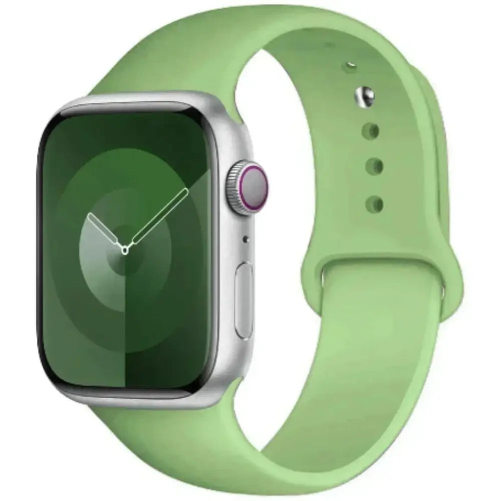 Silicone Strap for Apple Watch Series (42mm - 49mm) - Light Green 1 / 42 44 45 46 49mm- L - TWS