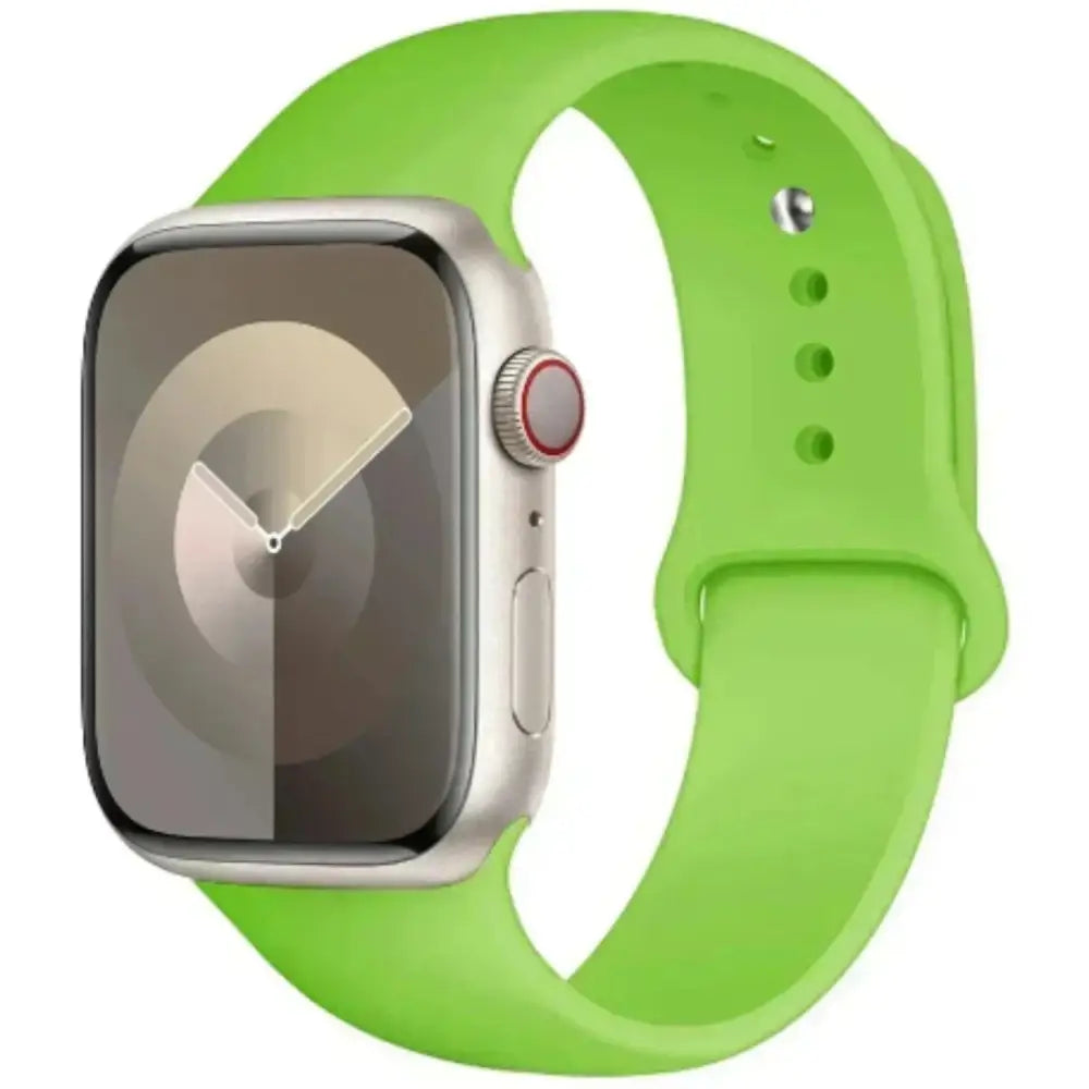 Silicone Strap for Apple Watch Series (42mm - 49mm) - Light Green / 42 44 45 46 49mm- L - TWS