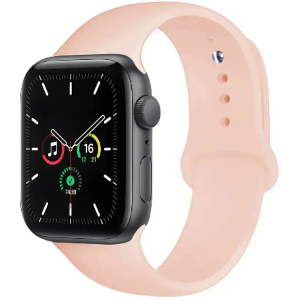 Silicone Strap for Apple Watch Series (42mm - 49mm) - Pink 1 / 42 44 45 46 49mm- L - TWS