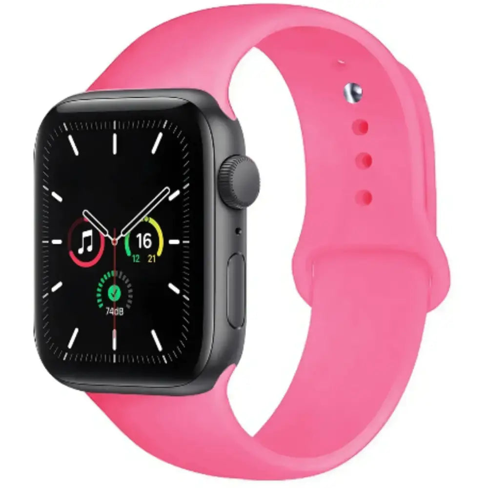 Silicone Strap for Apple Watch Series (42mm - 49mm) - Pink 2 / 42 44 45 46 49mm- L - TWS
