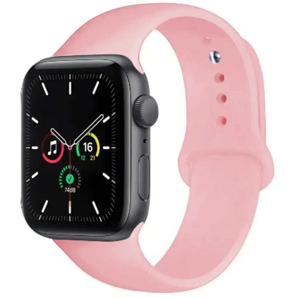 Silicone Strap for Apple Watch Series (42mm - 49mm) - Pink 3 / 42 44 45 46 49mm- L - TWS