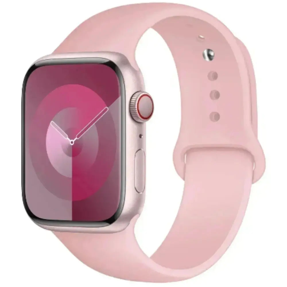 Silicone Strap for Apple Watch Series (42mm - 49mm) - Pink / 42 44 45 46 49mm- L - TWS
