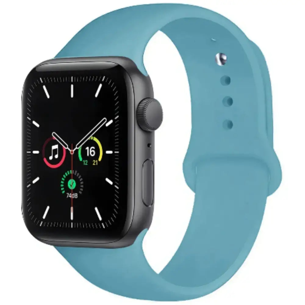 Silicone Strap for Apple Watch Series (42mm - 49mm) - Sky Blue 1 / 42 44 45 46 49mm- L - TWS