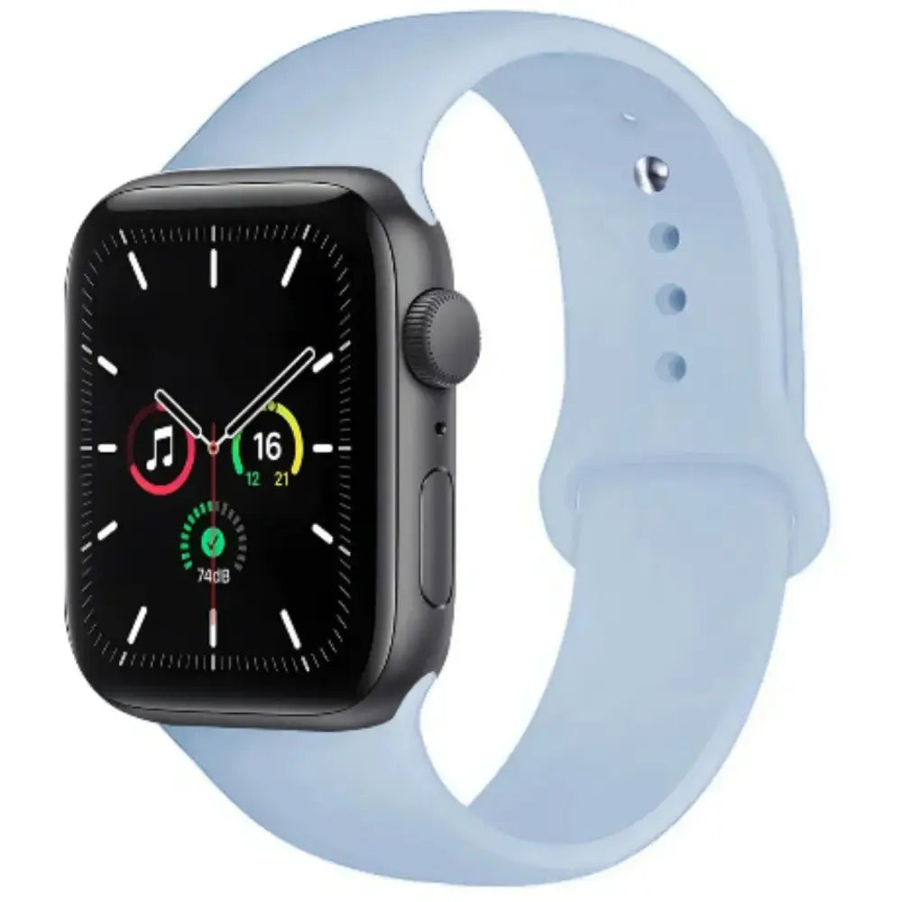 Silicone Strap for Apple Watch Series (42mm - 49mm) - Sky Blue 2 / 42 44 45 46 49mm- L - TWS