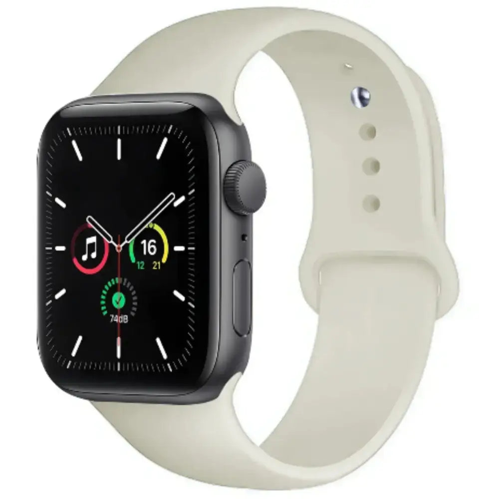 Silicone Strap for Apple Watch Series (42mm - 49mm) - White 1 / 42 44 45 46 49mm- L - TWS