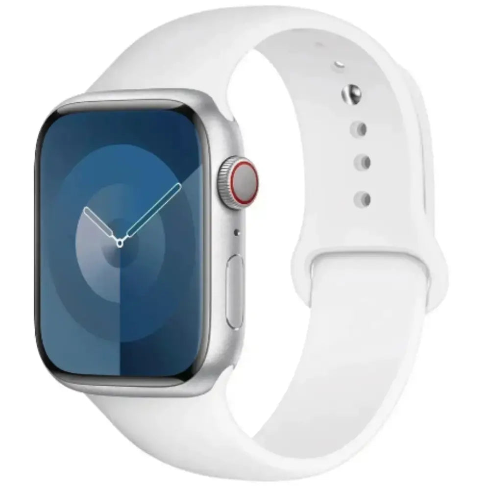 Silicone Strap for Apple Watch Series (42mm - 49mm) - White / 42 44 45 46 49mm- L - TWS