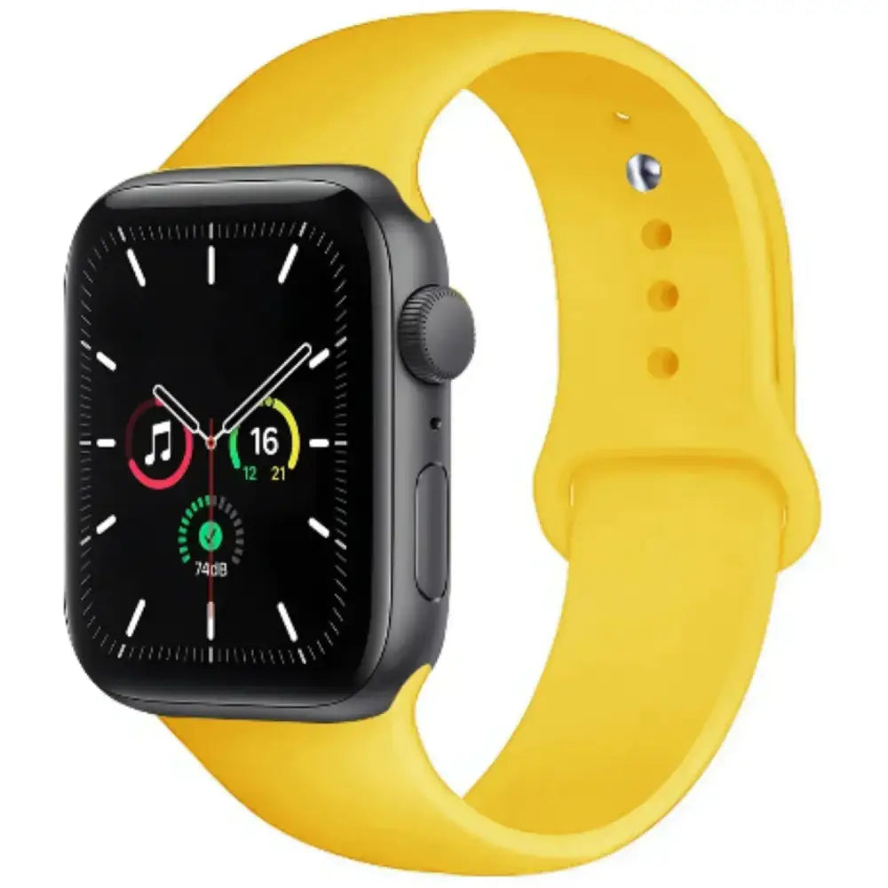 Silicone Strap for Apple Watch Series (42mm - 49mm) - Yellow 1 / 42 44 45 46 49mm- L - TWS