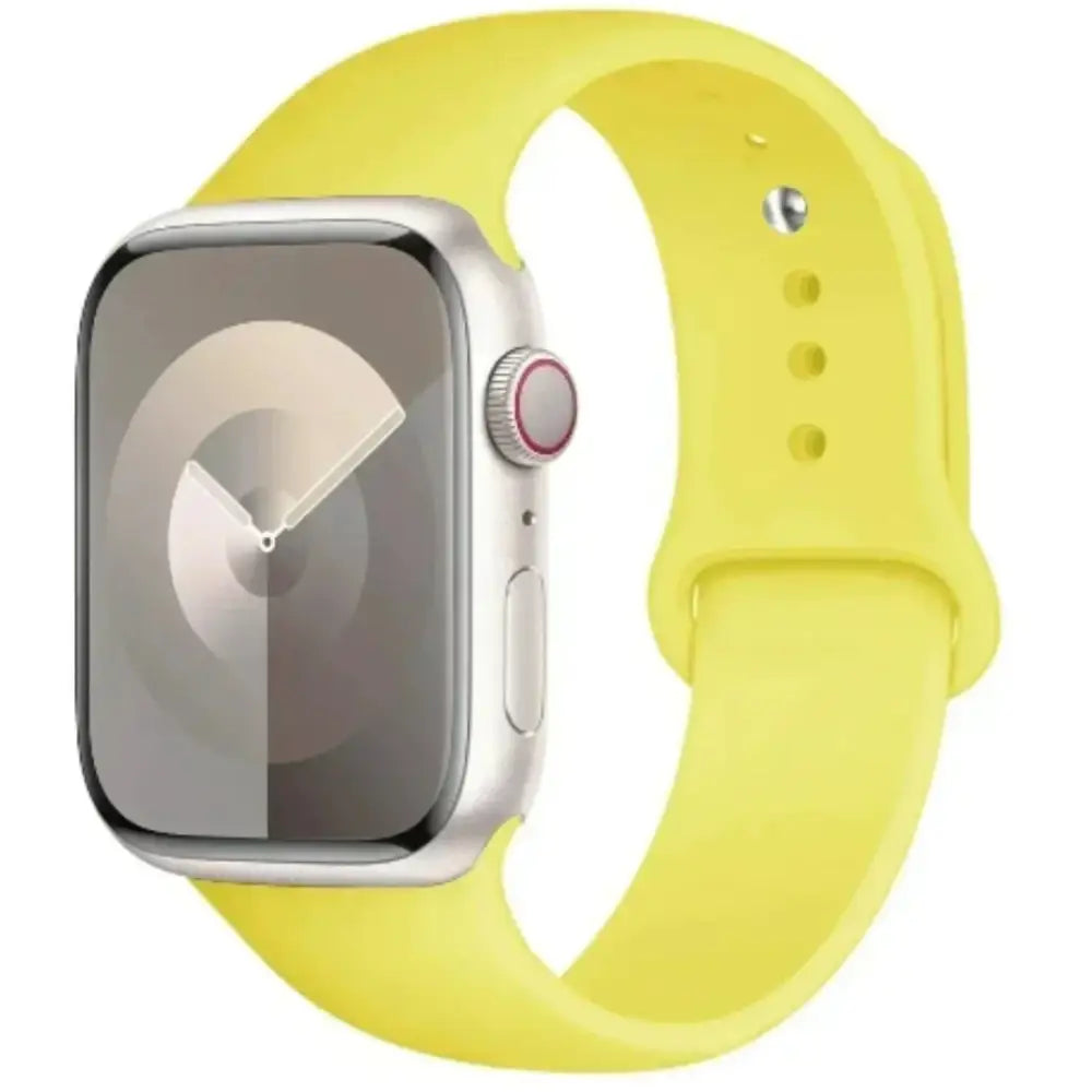Silicone Strap for Apple Watch Series (42mm - 49mm) - Yellow 3 / 42 44 45 46 49mm- L - TWS