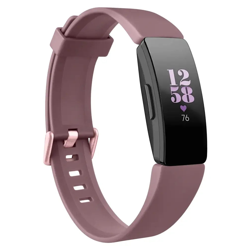 Silicone Strap for Fitbit Inspire 2 Series (available in 21 colours) - Smoky Purple / Large / Fitbit Inspire 2 - TWS