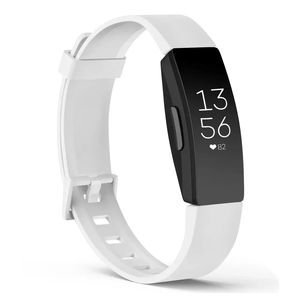 Silicone Strap for Fitbit Inspire 2 Series (available in 21 colours) - White / Large / Fitbit Inspire 2 - TWS