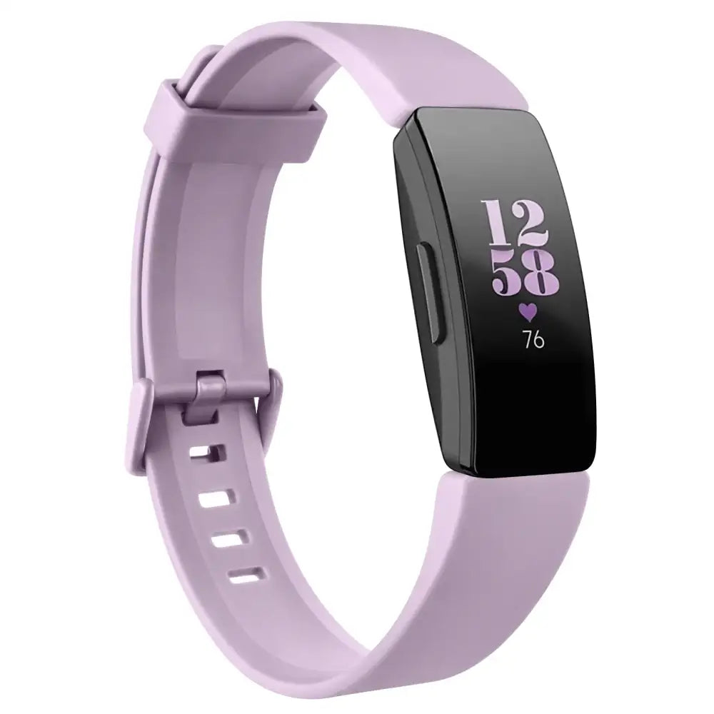 Silicone Strap for Fitbit Inspire (available in 21 colours) - Light Purple / Large / Fitbit Inspire - TWS