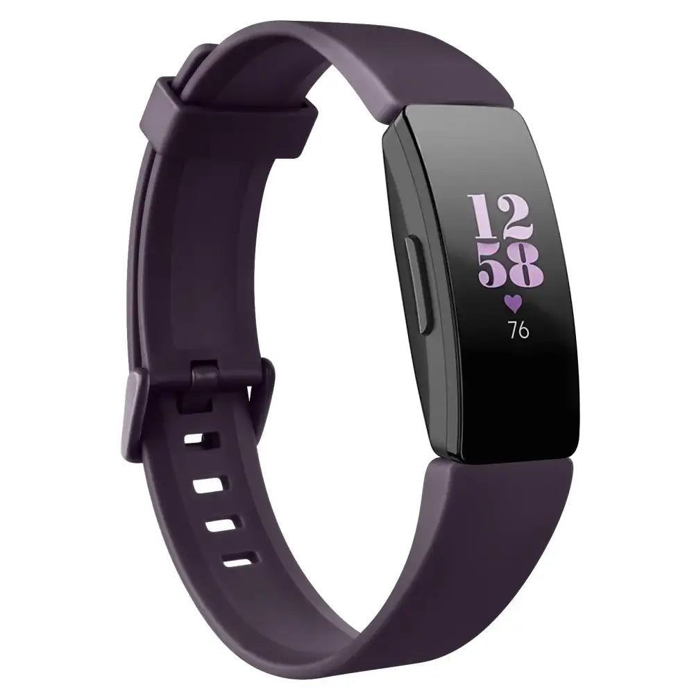 Silicone Strap for Fitbit Inspire HR (available in 21 colours) - Deep Purple / Large / Fitbit Inspire HR - TWS