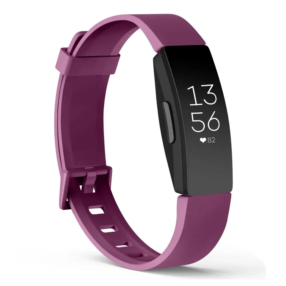 Silicone Strap for Fitbit Inspire HR (available in 21 colours) - Purple / Large / Fitbit Inspire HR - TWS