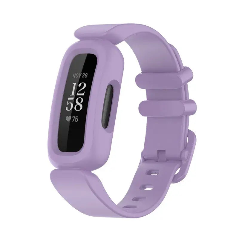 Silicone Strap for The Fitbit Ace 2/3 & Inspire Series (16 colours available) - Light Purple / Fitbit Inspire 1 - TWS