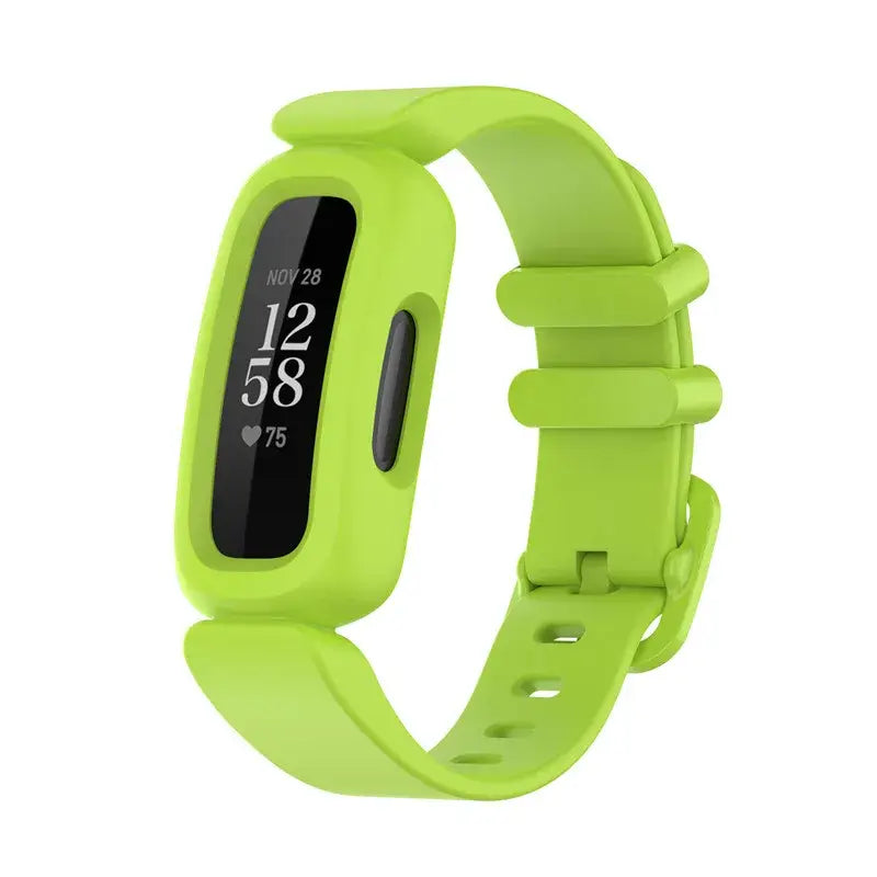 Silicone Strap for The Fitbit Ace 2/3 & Inspire Series (16 colours available) - Green / Fitbit Inspire 1 - TWS
