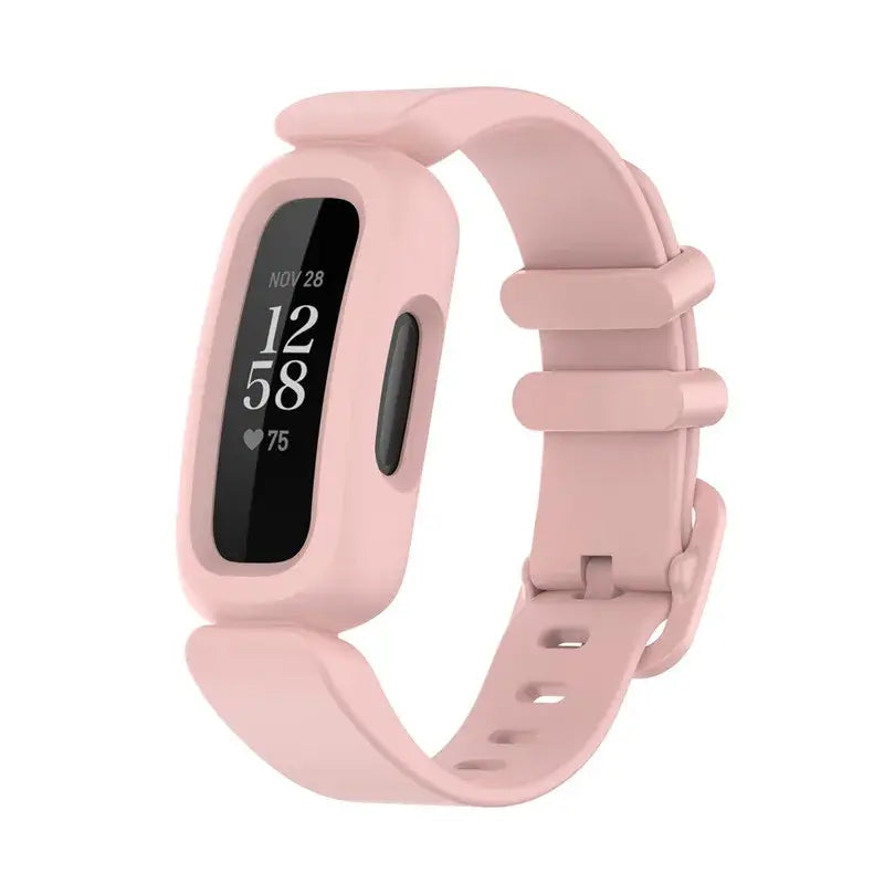 Silicone Strap for The Fitbit Ace 2/3 & Inspire Series (16 colours available) - Light Pink / Fitbit Inspire 1 - TWS