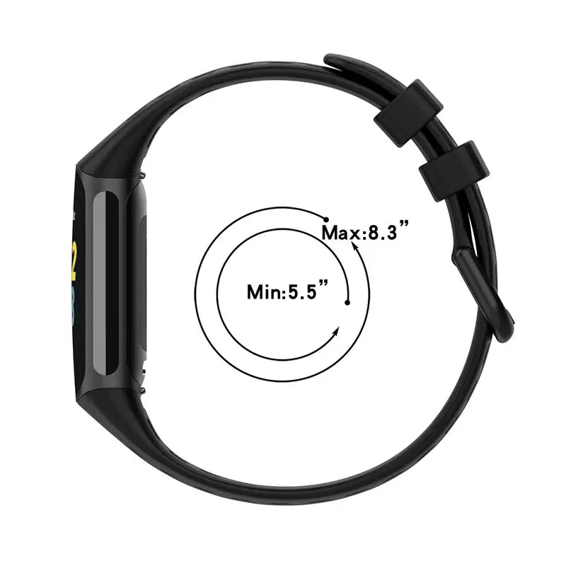 Silicone Strap for the Fitbit Charge 5/6 Series (12 colours available) - TWS