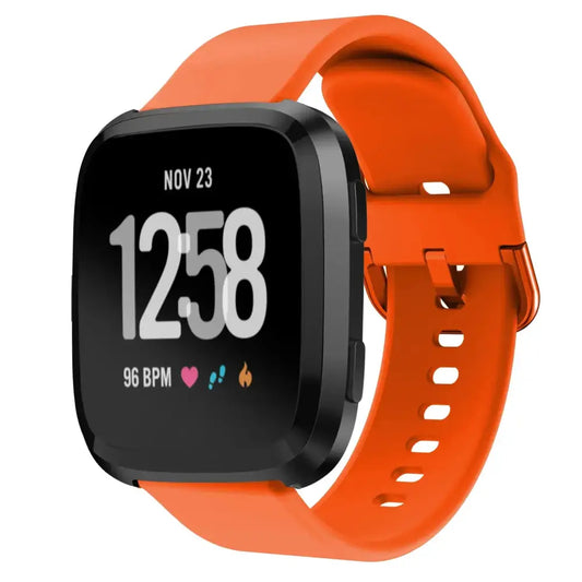 Silicone Strap for the Fitbit Versa Lite/Versa/Versa 2/Blaze Series (available in 9 colours) - Orange / Fitbit Versa