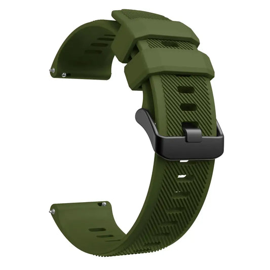 Silicone Strap for the Garmin Forerunner 965 Series (available in 10 colours) - Army Green / Forerunner 965 - TWS