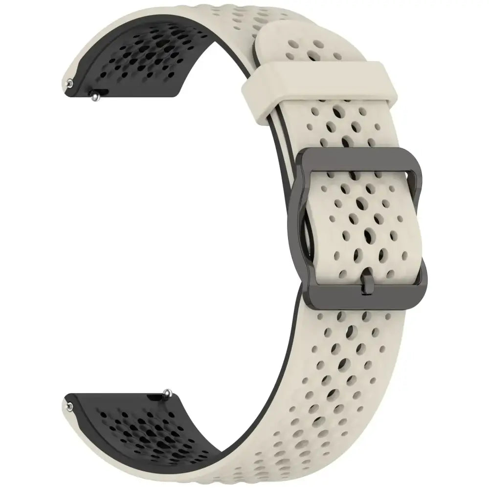 Silicone Strap for the Garmin Forerunner & Venu Series (20mm/22mm) (20 colours available) - Starlight Black / 20mm - TWS