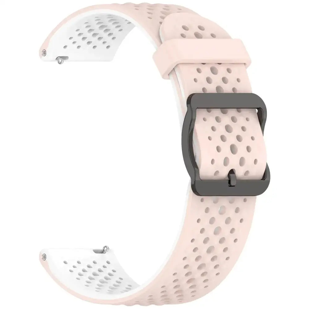 Silicone Strap for the Garmin Forerunner & Venu Series (20mm/22mm) (20 colours available) - Light Pink White / 20mm