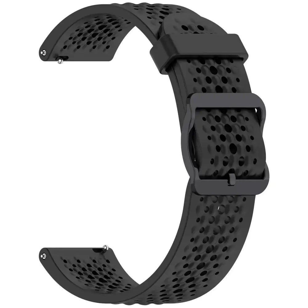 Silicone Strap for the Garmin Forerunner & Venu Series (20mm/22mm) (20 colours available) - Black / 20mm - TWS