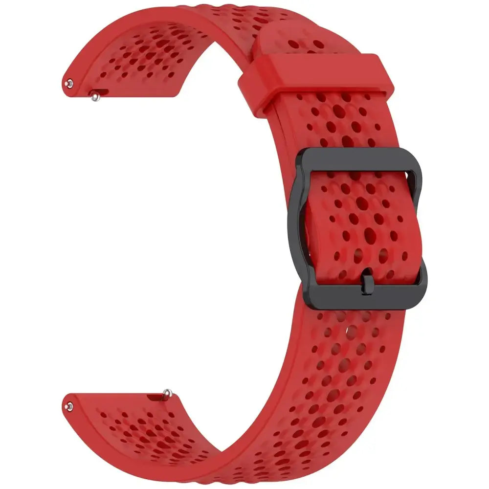 Silicone Strap for the Garmin Forerunner & Venu Series (20mm/22mm) (20 colours available) - Red / 20mm - TWS