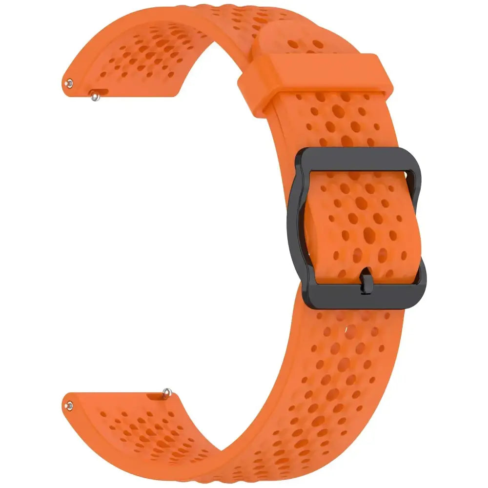 Silicone Strap for the Garmin Forerunner & Venu Series (20mm/22mm) (20 colours available) - Orange / 20mm - TWS