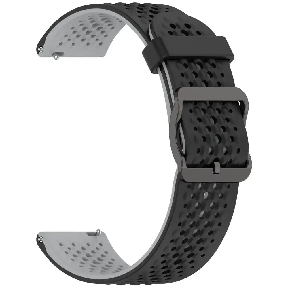 Silicone Strap for the Garmin Forerunner & Venu Series (20mm/22mm) (20 colours available) - Black Gray / 20mm - TWS