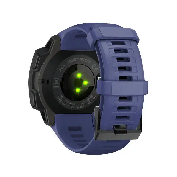 Silicone Strap for the Garmin Instinct 1/2/Esports/Solar Series (22mm) (13 colours available) - Single Midnight Blue